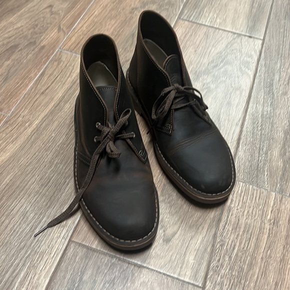 Men’s US 7 Clarks Leather Boots - Picture 3 of 4